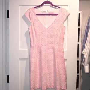 Lilly Pulitzer Pink and White Dress Size Medium